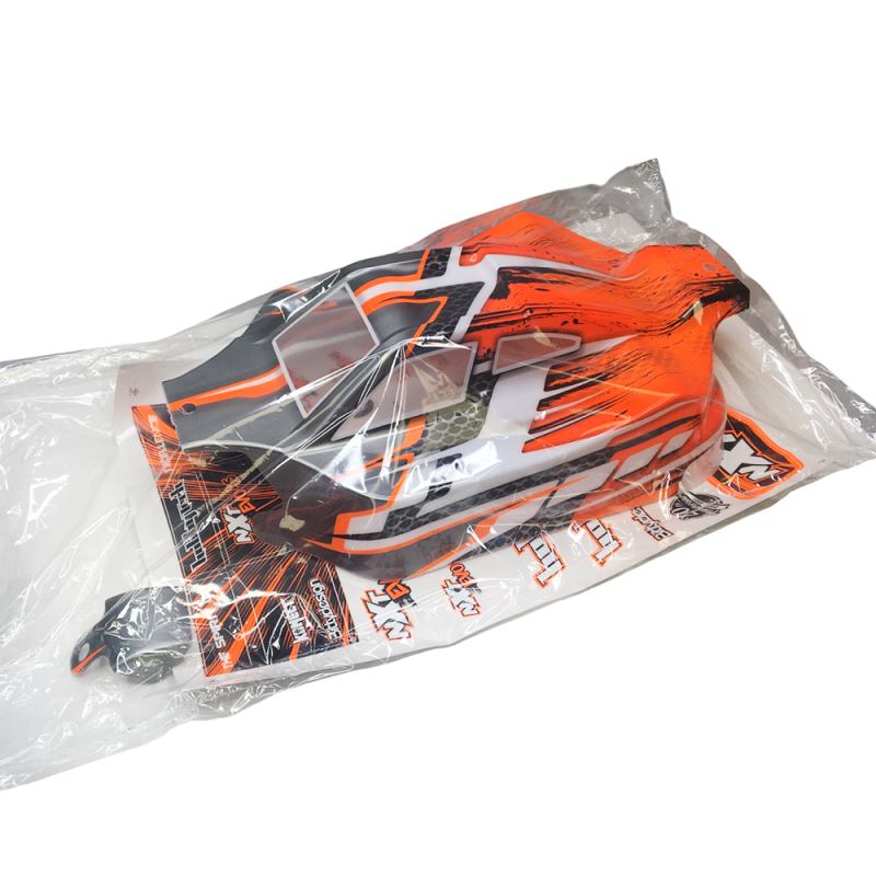 Carrosserie NXT EVO 4S Orange Fluo + Stickers - HOBBYTECH NA-293-NC