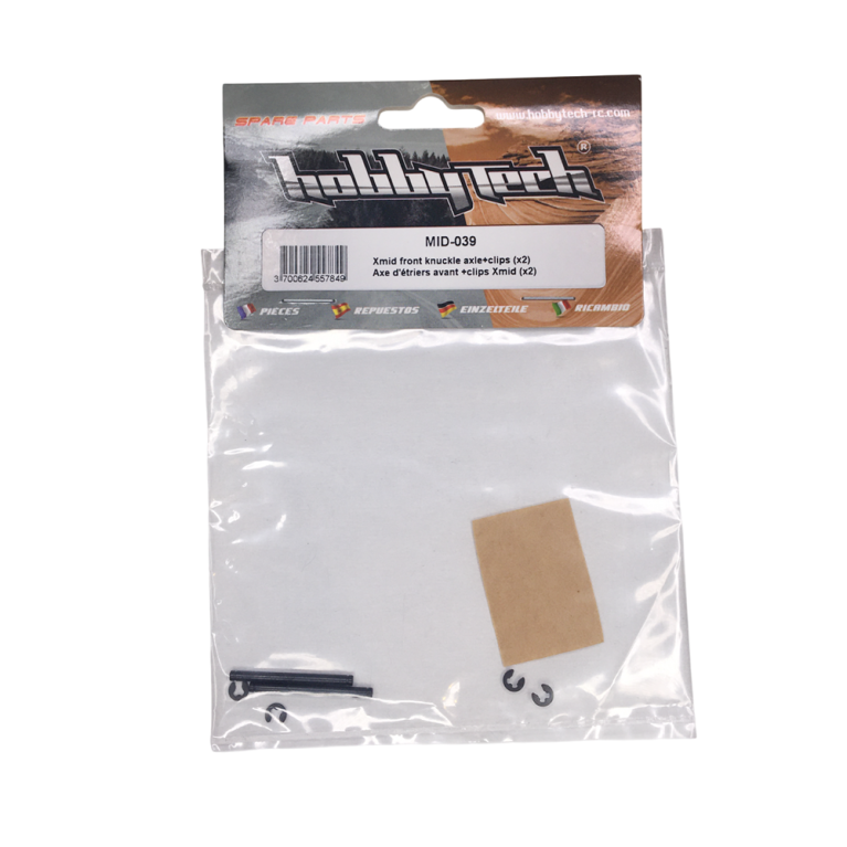 2 Axes d'étriers avant + clips X-MID - HOBBYTECH MID-039