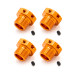 4 Hexagones de roue 17 mm Orange - NXT-XR - HOBBYTECH STRX-223