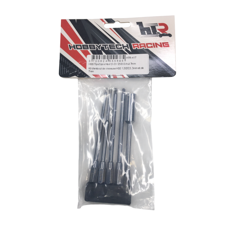 Kit d'embouts de visseuse titanium - HOBBYTECH HTR-417