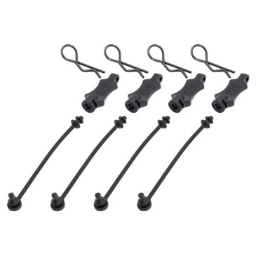 Maintiens de clips de carrosserie + clips - HOBBYTECH HTR-501399