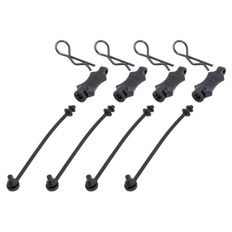 Maintiens de clips de carrosserie + clips - HOBBYTECH HTR-501399