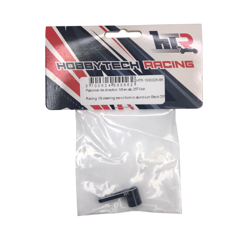 Palonnier de direction 25T en aluminium Noir  - HOBBYTECH HTR-1930026-BK