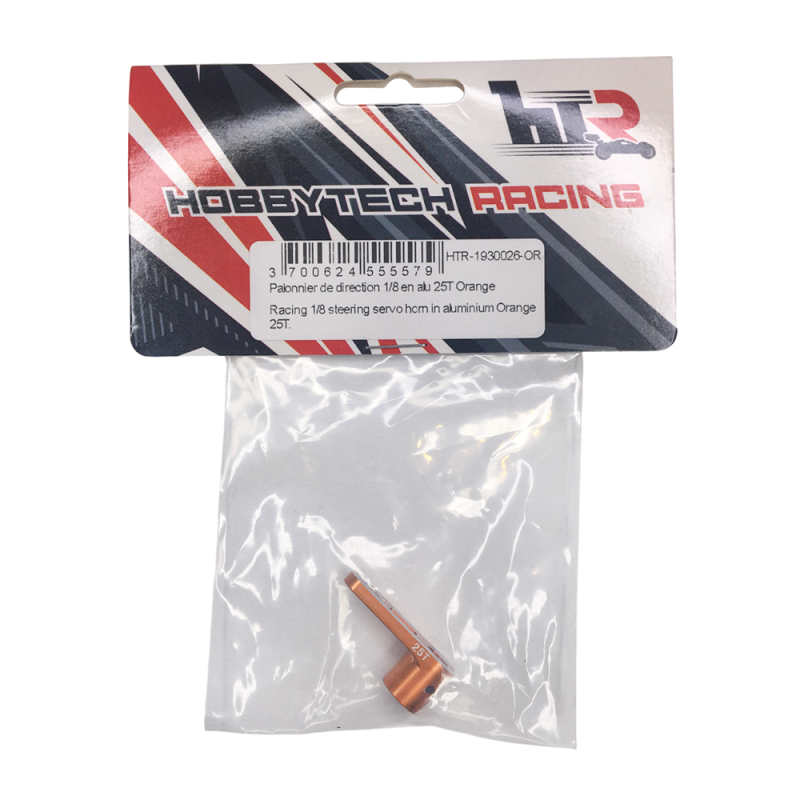 Palonnier de direction 25T en aluminium Orange - HOBBYTECH HTR-1930026-OR