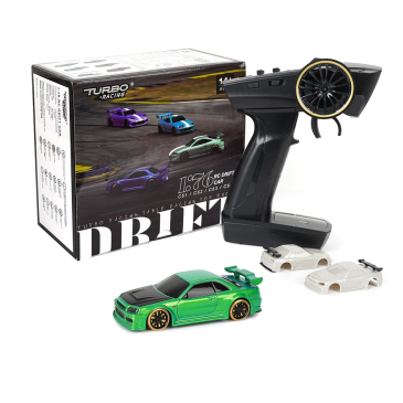 Skyline R34 Drift ''C-64'' 1/76 Verte - TURBO RACING TB-C64-GR