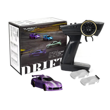 Micro Drift ''C-61'' 1/76 Violette - TURBO RACING TB-C61