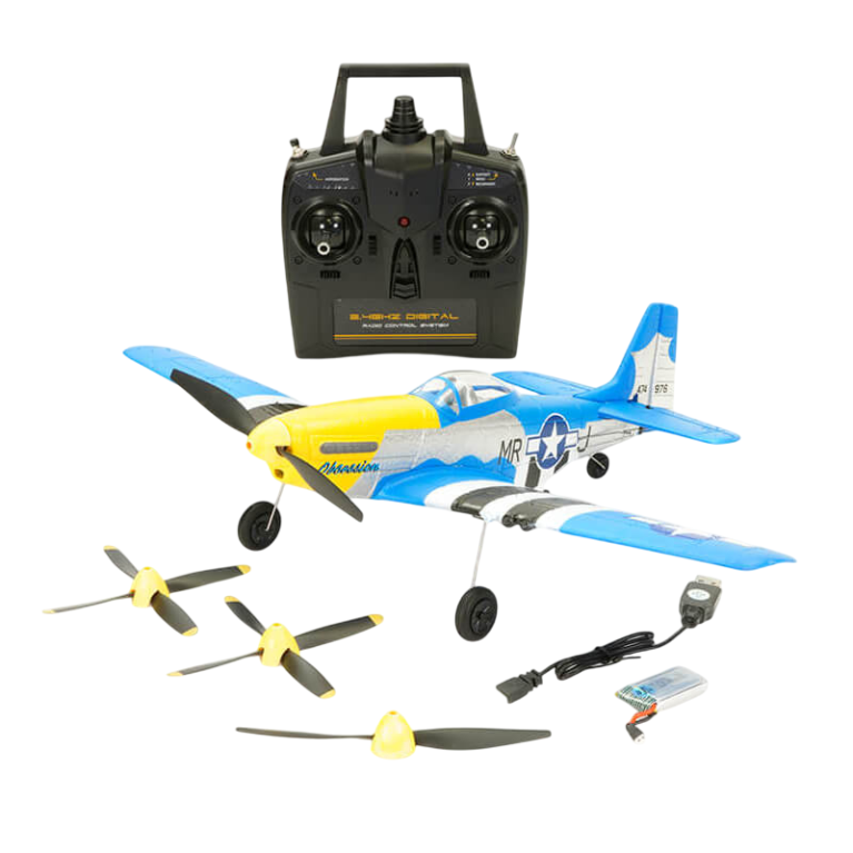 Avion Mustang P-51D V2 Bleu - VOLANTEX V761-5V2B