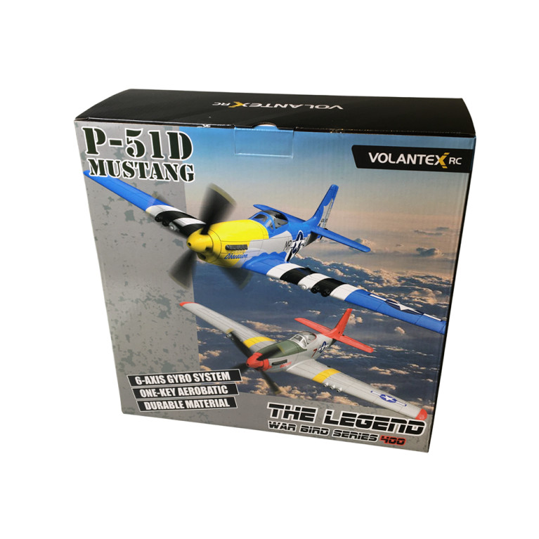 Avion Mustang P-51D V2 Bleu - VOLANTEX V761-5V2B