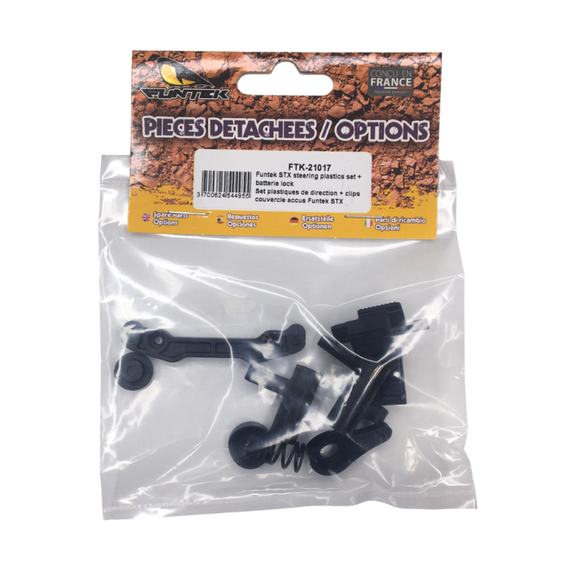 Set plastique direction + couvercle accus STX - FUNTEK FTK-21017