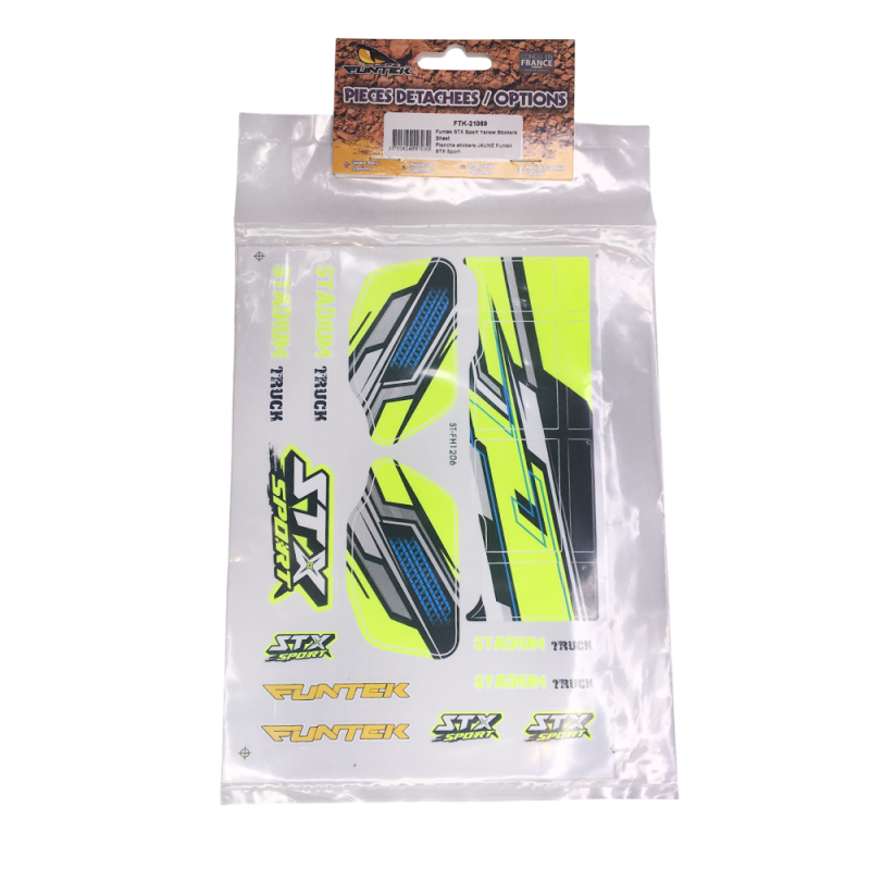 Planche de Stickers STX Sport Jaune - FUNTEK FTK-21069