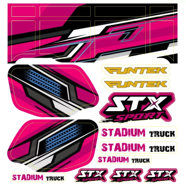 Planche de Stickers STX Sport Rose - FUNTEK FTK-21067