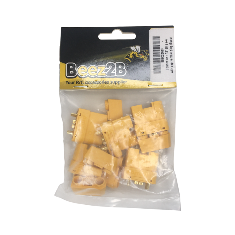 5 Prises AS120 2+4 avec capuchon - Femelle - BEEZ2B BEEC2061F