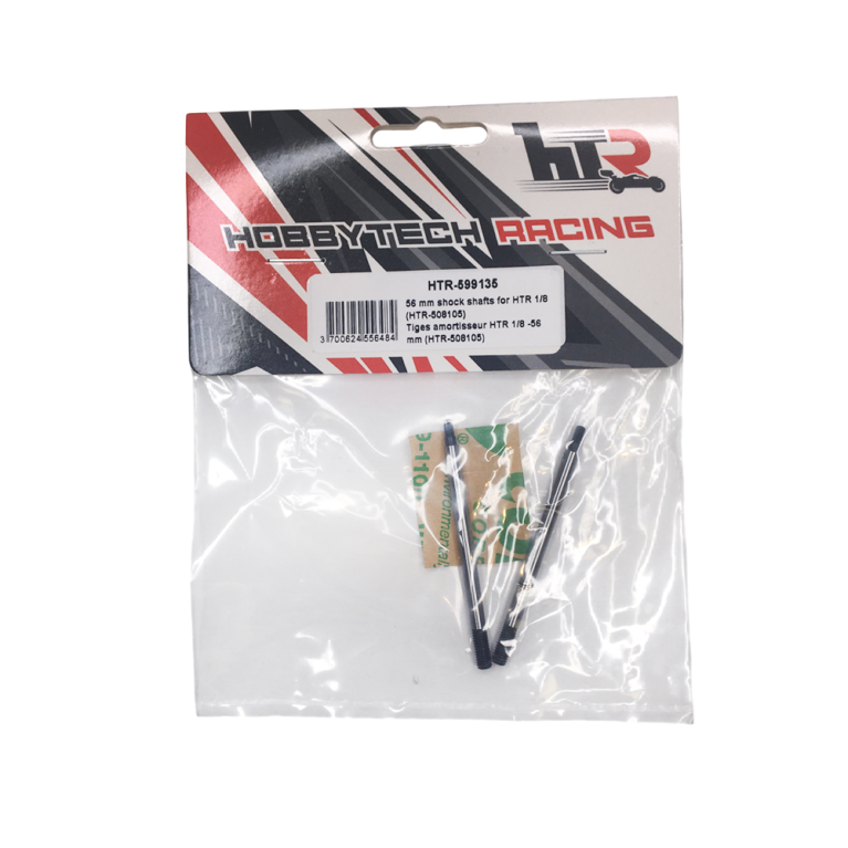 2 Tiges d'amortisseur 56.2 mm 1/8 - HOBBYTECH HTR-599135