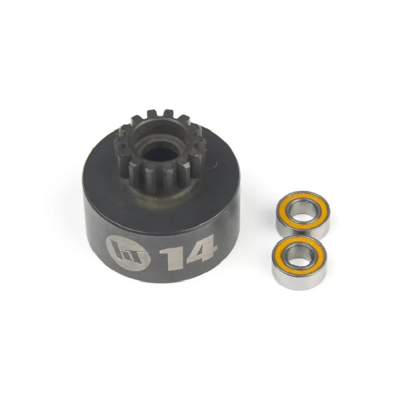 Cloche d'embrayage 14T + 2 roulements HI-Speed - HOBBYTECH HTR-1928014