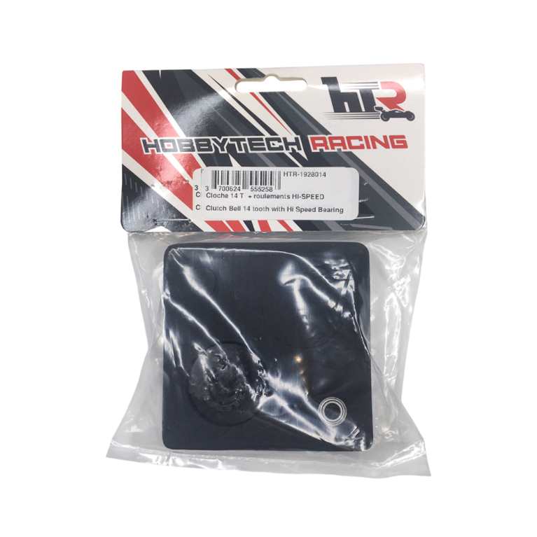 Cloche d'embrayage 14T + 2 roulements HI-Speed - HOBBYTECH HTR-1928014
