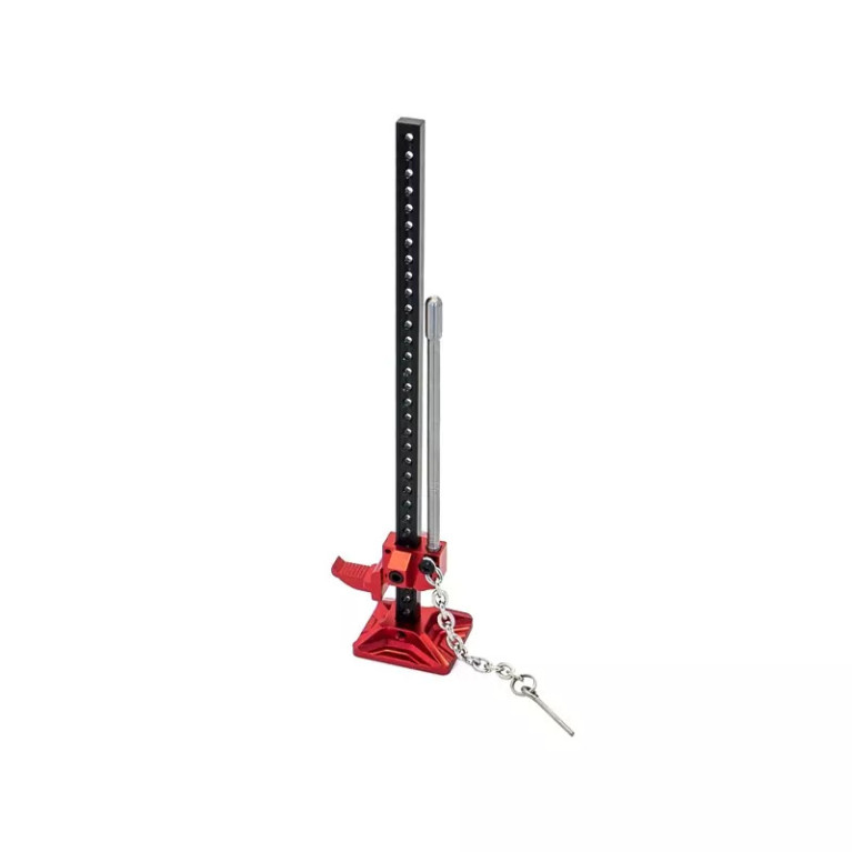 Cric "Hi Lift" en aluminium rouge - 1/10 - HOBBYTECH HT-SU1801059
