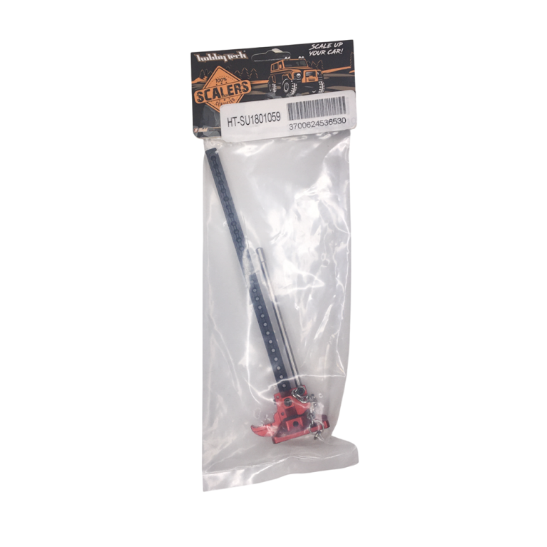 Cric "Hi Lift" en aluminium rouge - 1/10 - HOBBYTECH HT-SU1801059