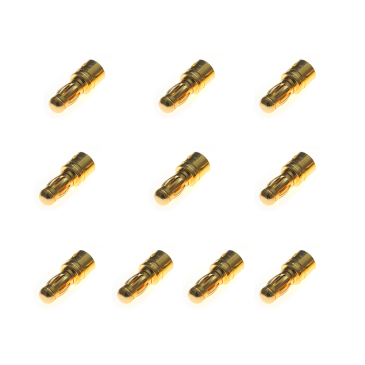 10 Prises PK 3.5 mm plaqué or - Mâle - BEEZ2B BEEC2016M