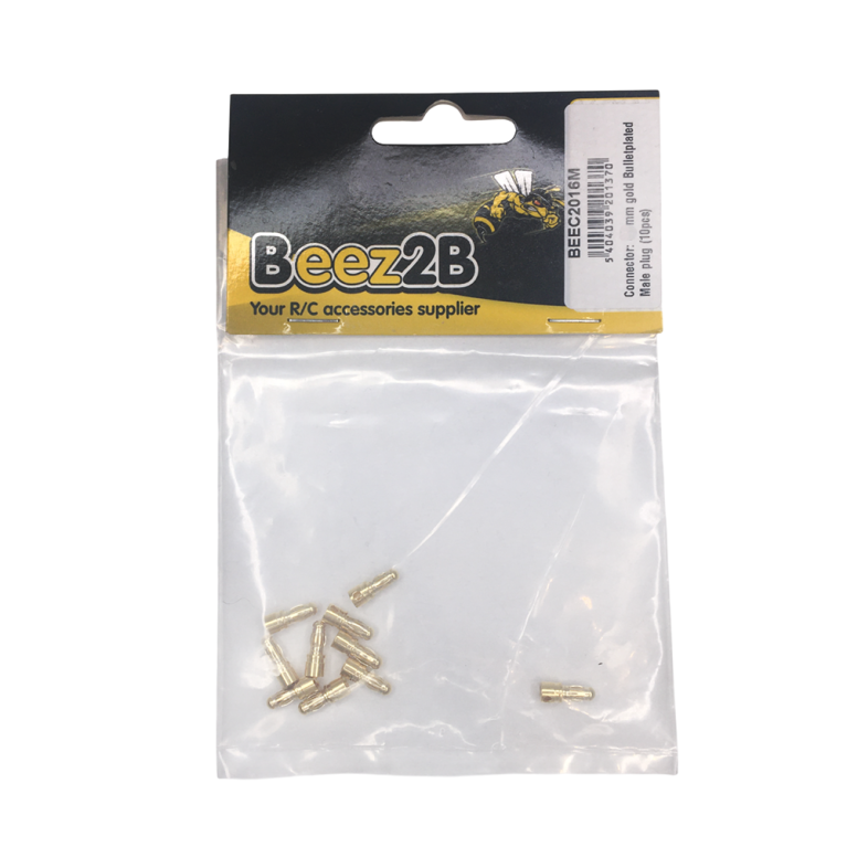 10 Prises PK 3.5 mm plaqué or - Mâle - BEEZ2B BEEC2016M