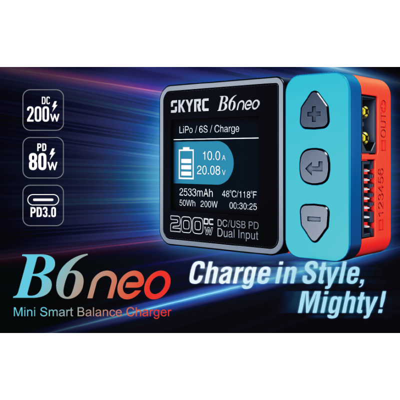 Chargeur B6 Neo 200W - SKYRC SK-100198-01