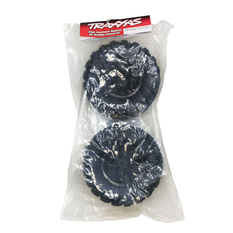 2 Roues X-maxx et pneus Maxx AT - TRAXXAS 7772X
