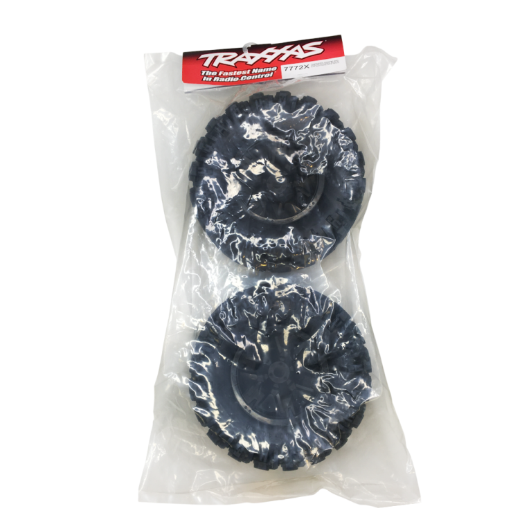 2 Roues X-maxx et pneus Maxx AT - TRAXXAS 7772X