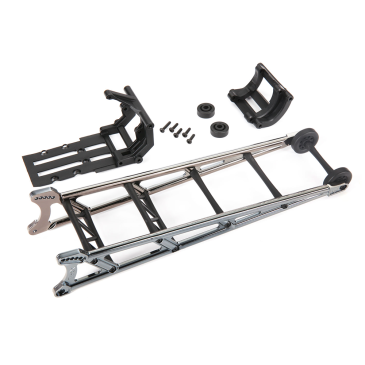 Wheelie bar allongée + support Chromée Noire - TRAXXAS 9460X