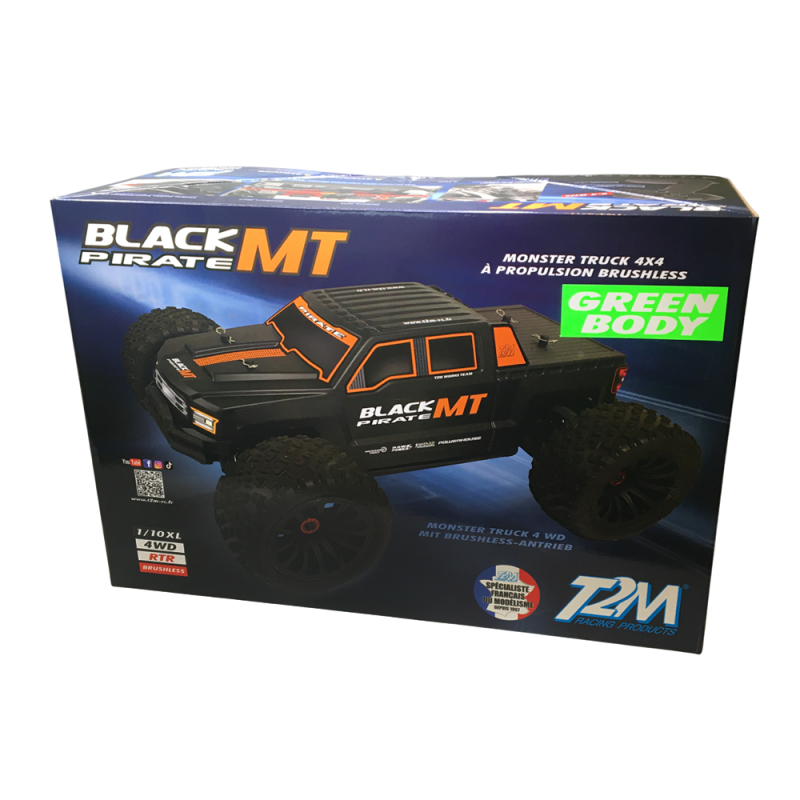 Black pirate MT Vert, RTR, 4x4, brushless, 2WD - T2M T4984GR 1/10XL