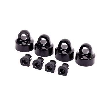 Bouchons d'amortisseur GT-Maxx en aluminium noir - Sledge - TRAXXAS 9664A