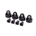 Bouchons d'amortisseur GT-Maxx en aluminium noir - Sledge - TRAXXAS 9664A