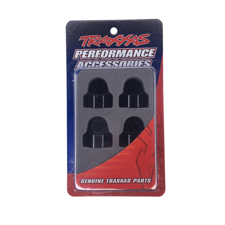 Bouchons d'amortisseur GT-Maxx en aluminium noir - Sledge - TRAXXAS 9664A