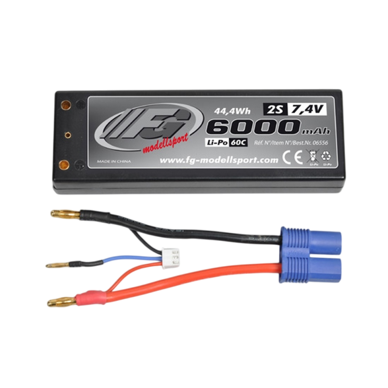 Batterie LiPo 2S 7.4V 6000mAh 60C - FG 06556