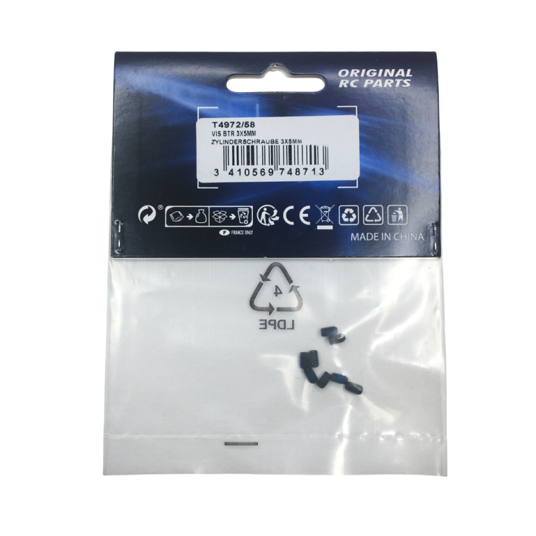 8 Vis sans tête 3x5 mm BTR - T2M T4972/58