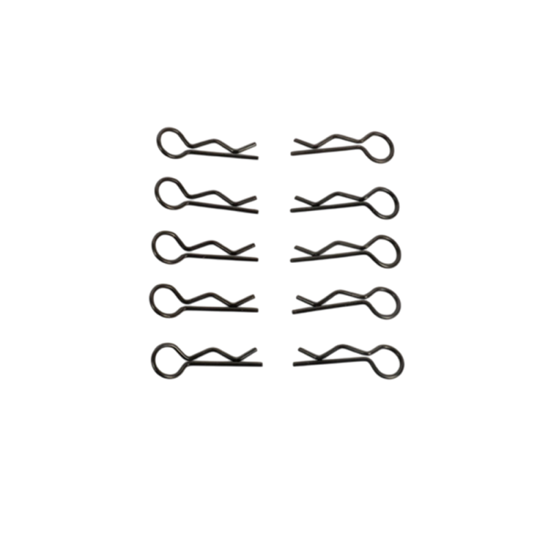 10 Clips de carrosserie M - Noir - T2M T4971/22
