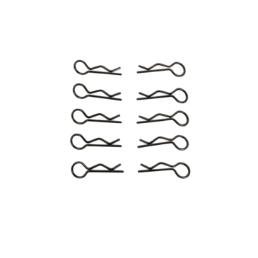 10 Clips de carrosserie M - Noir - T2M T4971/22