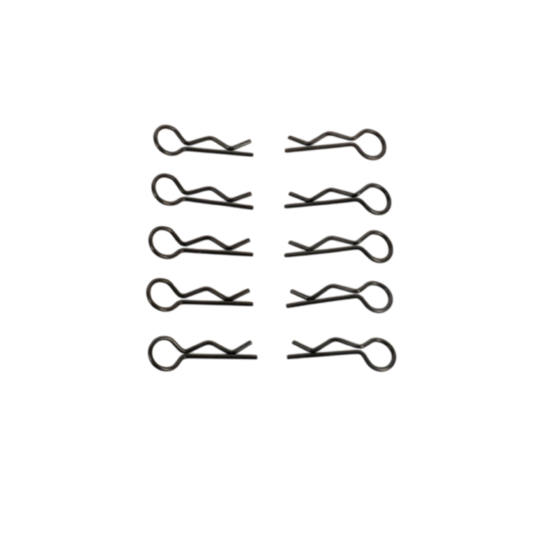 10 Clips de carrosserie M - Noir - T2M T4971/22