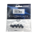 8 Écrous frein nylstop M4 - Noir - T2M T4978/14