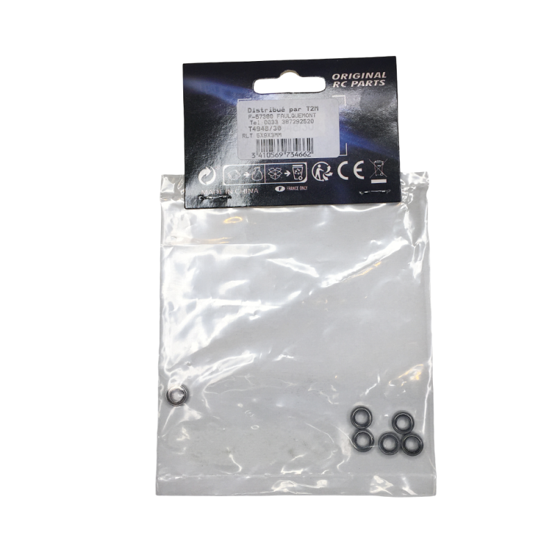 6 Roulements 5x9x3 mm - T2M T4948/30