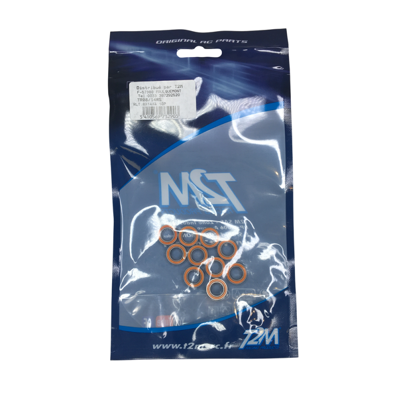 10 Roulements 8x14x4 mm - T2M TR08/14RS