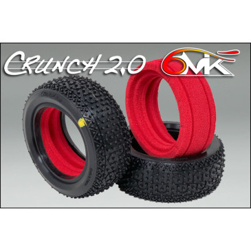2 Pneus Crunch 2.0 avant + inserts - Jaune - 6MIK TI106O