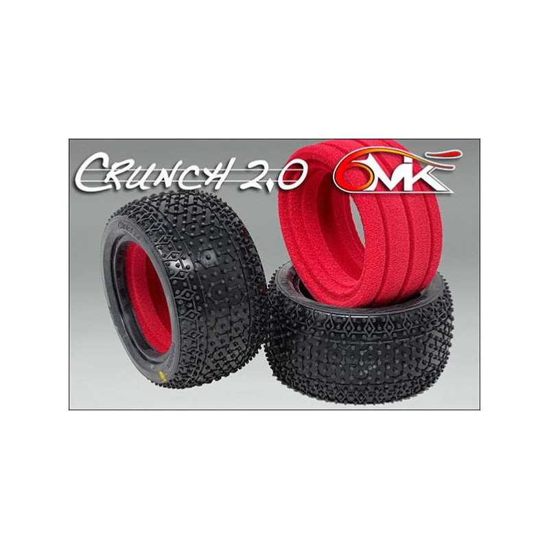 2 Pneus Crunch 2.0 arrière + inserts - Orange - 6MIK TI105O