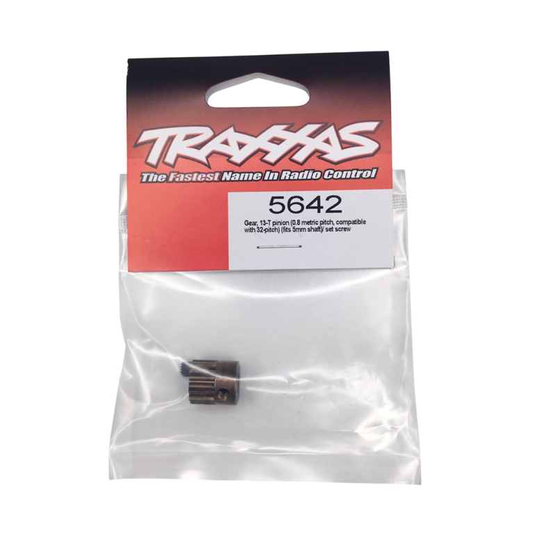Pignon Moteur 13 dents, 0.8, Ø5 mm, dp32  - TRAXXAS 5642