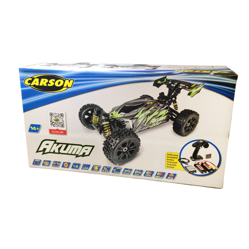 Buggy Akuma 4WD RTR 1/8 - Vert - CARSON 500409082