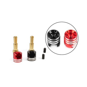 Connecteurs PK Or 4/5mm + bagues alu - T2M T422636