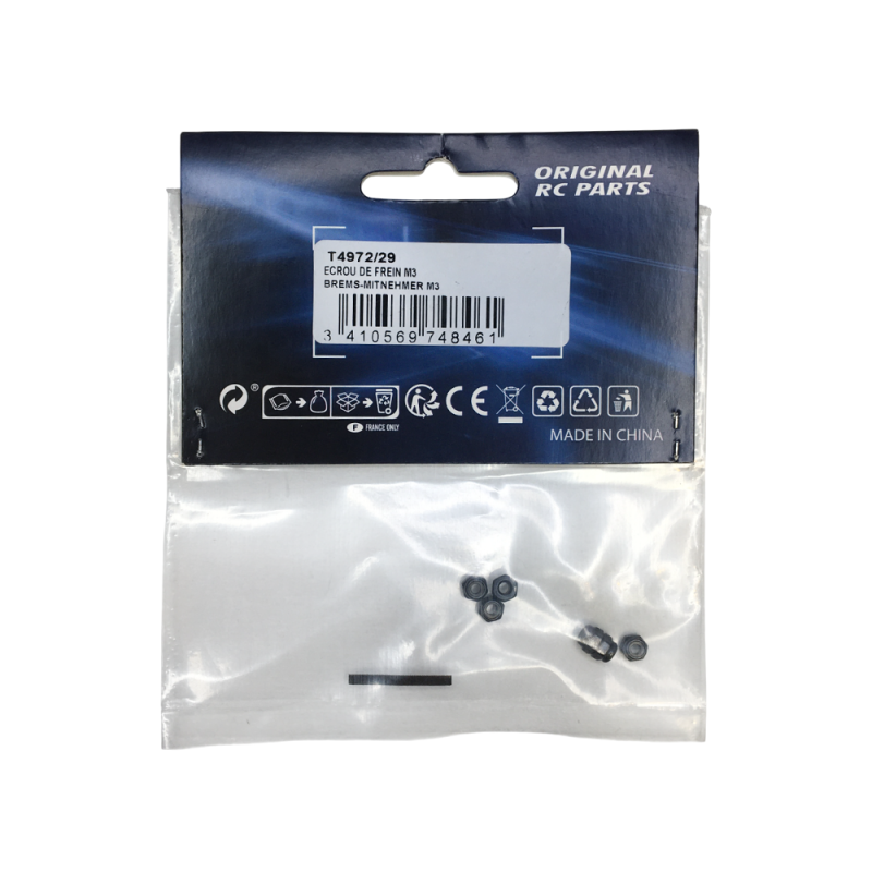 Écrous Nylstop M3 - Noir - T2M T4972/29