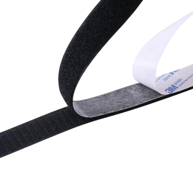 Velcro autocollant noir - 25x150mm - T-WORKS TA-076