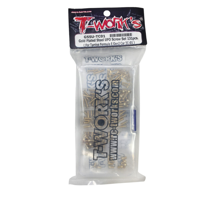 Kit complet de vis UFO en acier doré - T-WORKS GSSU-TC01