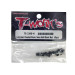 Rotule écrou court aluminium renforcé de 5mm - Noir - T-WORKS TE-229S-H