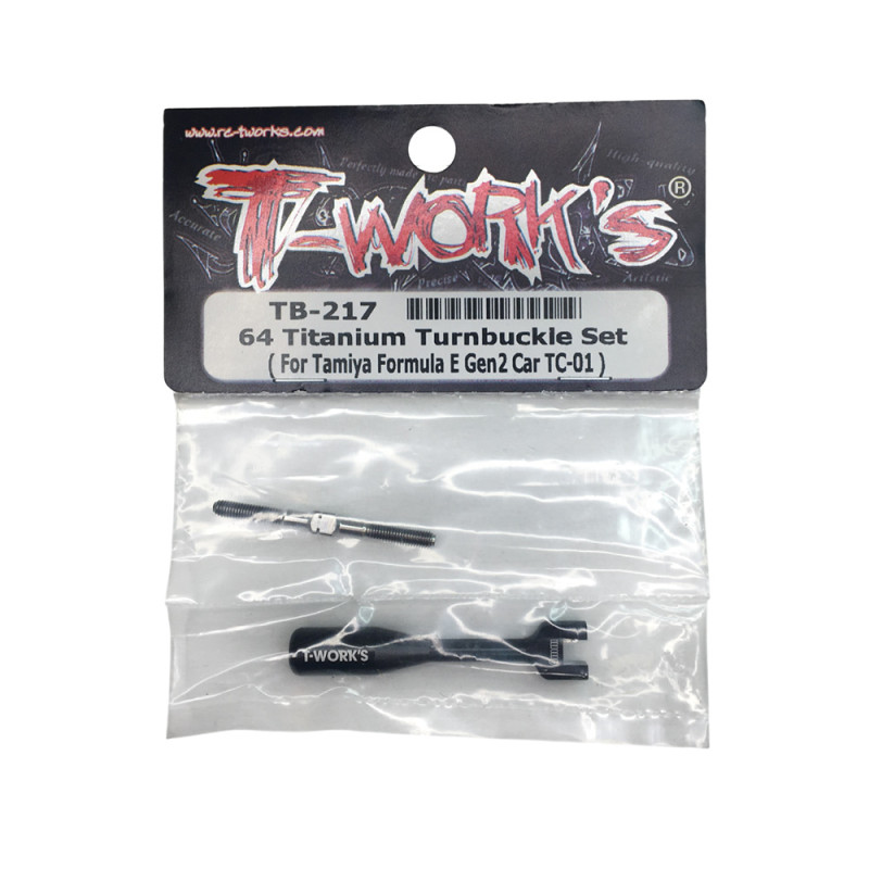 Biellette en titane + clé 4mm - T-WORKS TB-217