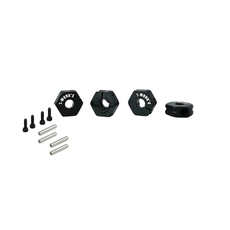 4 Hexagones de roues 12 mm - T-WORKS TE-TC01-M